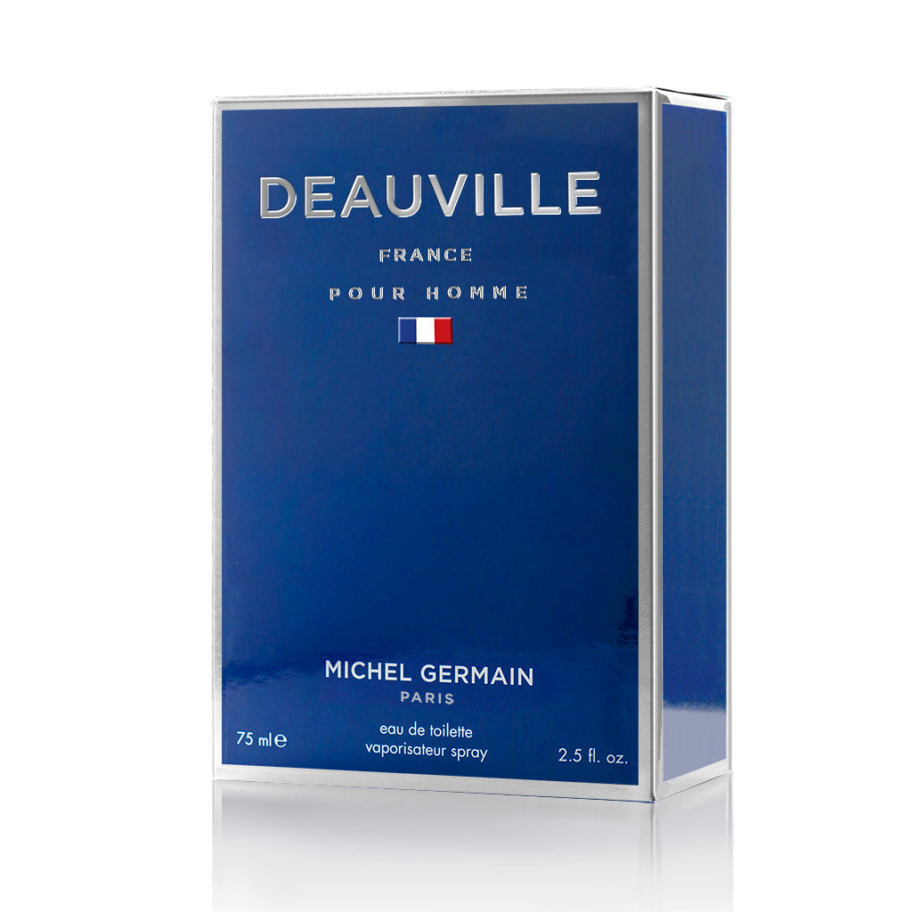 Deauville Michel Germain Yacht Club cologne packaging blue yacht man fragrance box