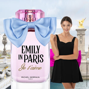 Emily in Paris outfit and fragrance from Emily in Paris Season 4 on Netflix.