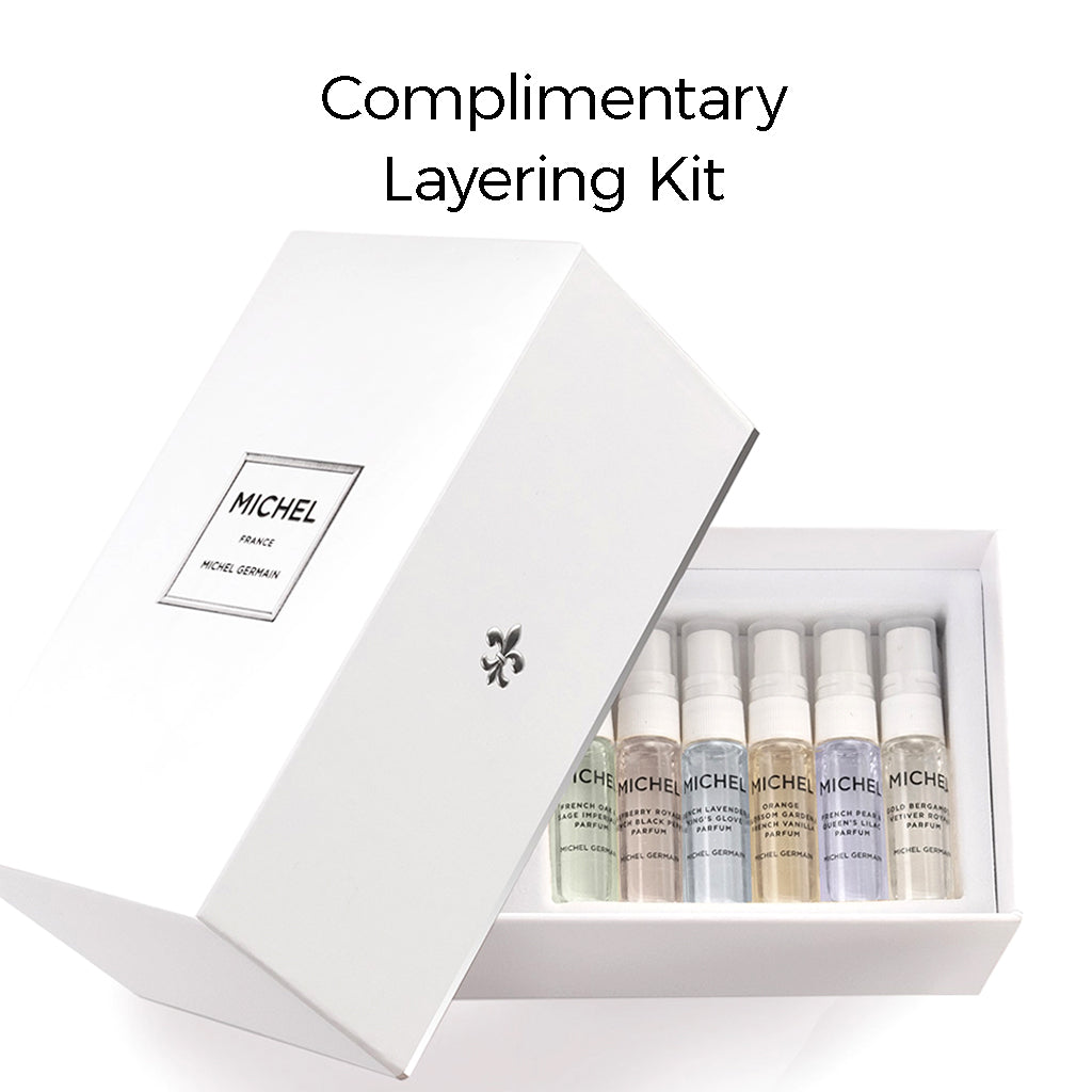 Michel - French Pear & Queen's Lilac Parfum - With Complimentary Layering Kit
