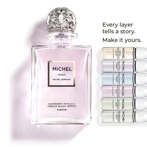 Michel - Raspberry Royale & French Black Pepper Parfum with 6 Scent Layering Kit