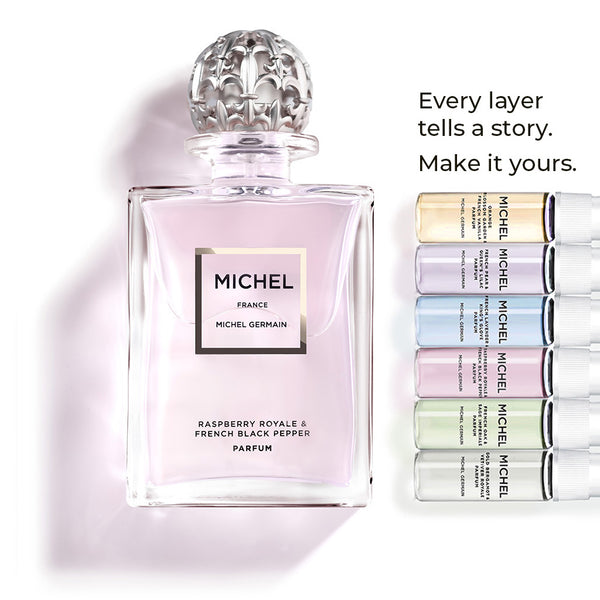 Michel - Raspberry Royale & French Black Pepper Parfum With 6 Piece Layering Kit