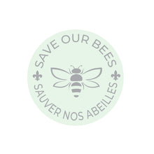 Load image into Gallery viewer, Save Our Bees logo for Michel Germain orange blossom and vanilla perfume initiative
