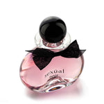 Top-down view of Michel Germain’s Sexual Noir Eau de Parfum bottle highlighting cap and shape
